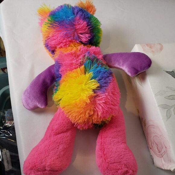 2016 Build A Bear Pink Tie Dye Monster Mixer Plush Stuffed Animal 17" - Picture 5 of 10